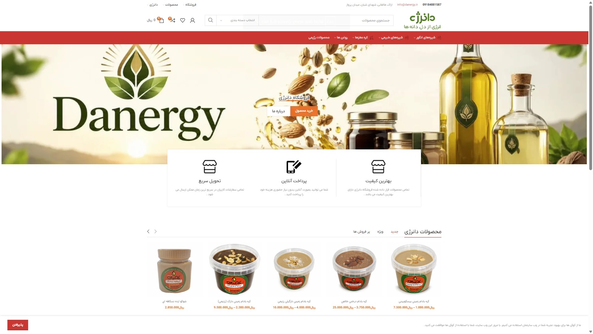 فروشگاه اینترنتی دانرژی